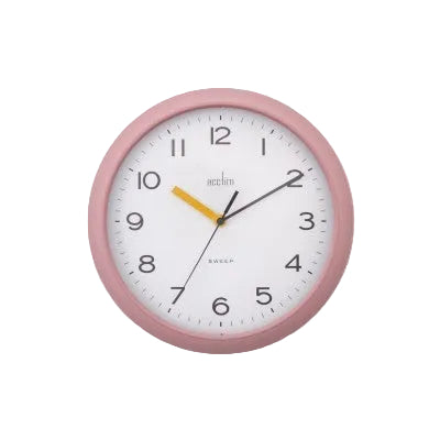 Acctim Rhea Wall Clock Dusty Rose