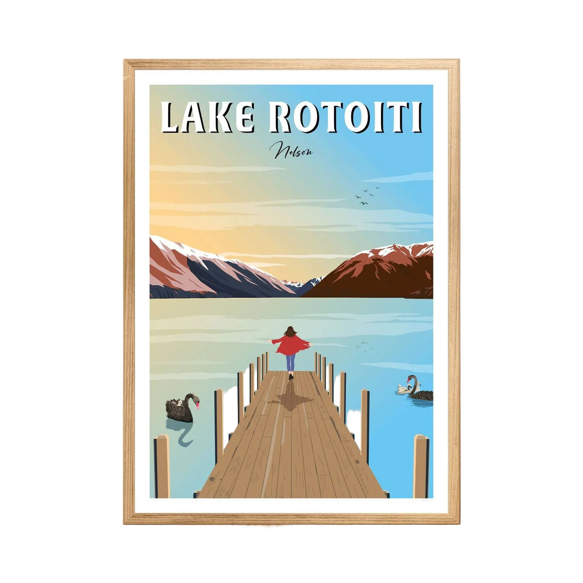 A4 Print Lake Rotoiti Nelson Lakes