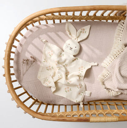 Bunny Lovey Milk with Daisy Print