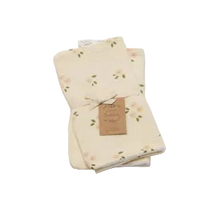 Burp Cloth Set2 Daisy