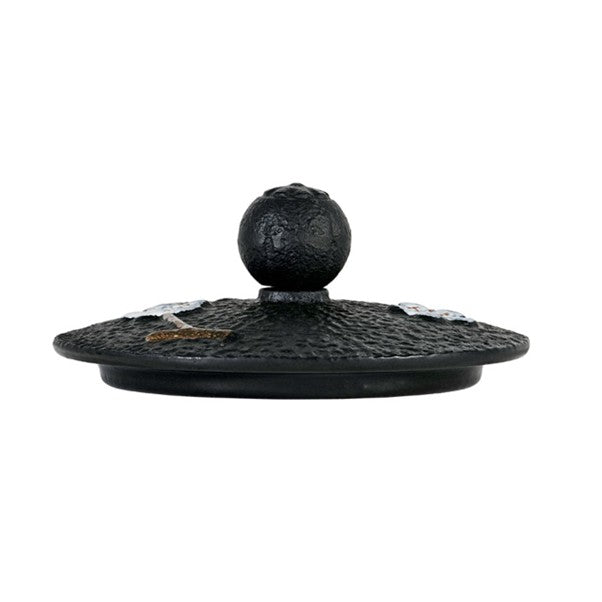 Teapot Cast Iron Cherry Blossom Black