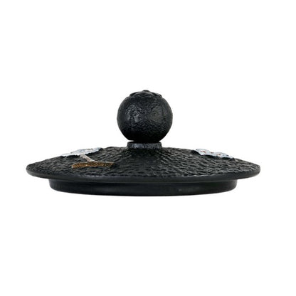 Teapot Cast Iron Cherry Blossom Black