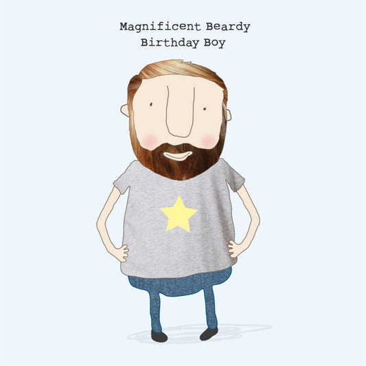 Card Beardy Birthday Boy