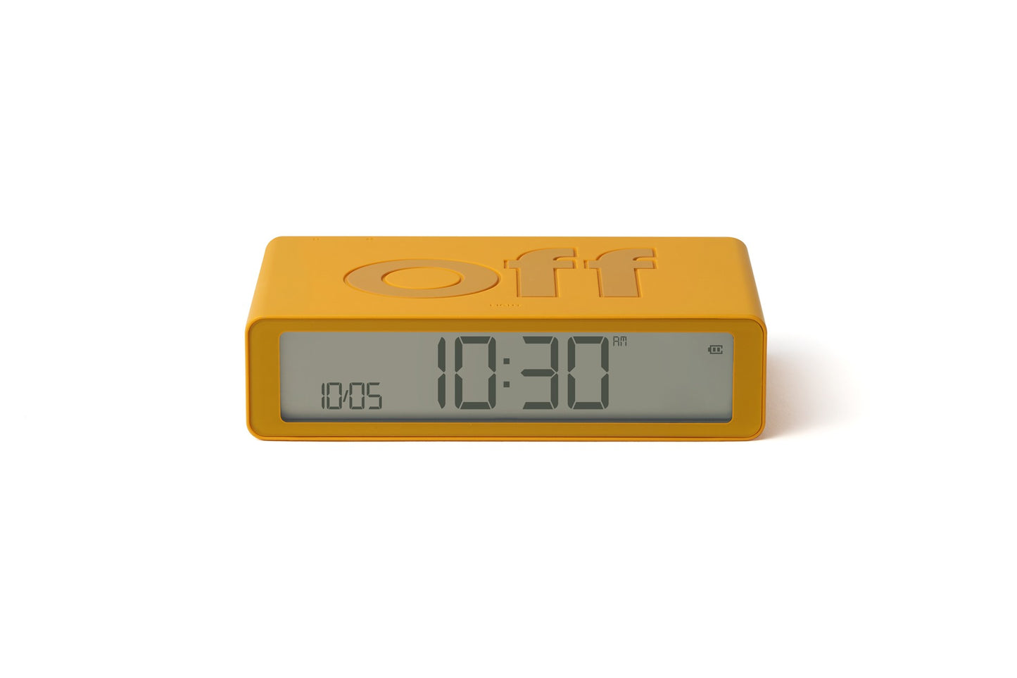 Flip Rubber Alarm Clock Yellow