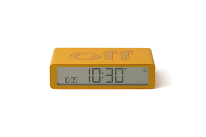 Flip Rubber Alarm Clock Yellow