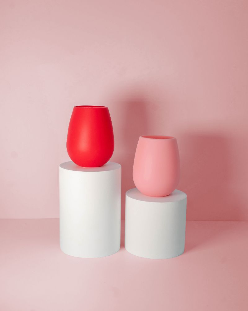 Fegg Silicone Glasses - Cherry + Blush