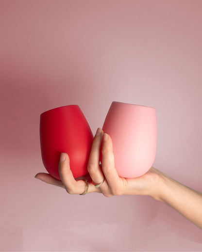 Fegg Silicone Glasses - Cherry + Blush