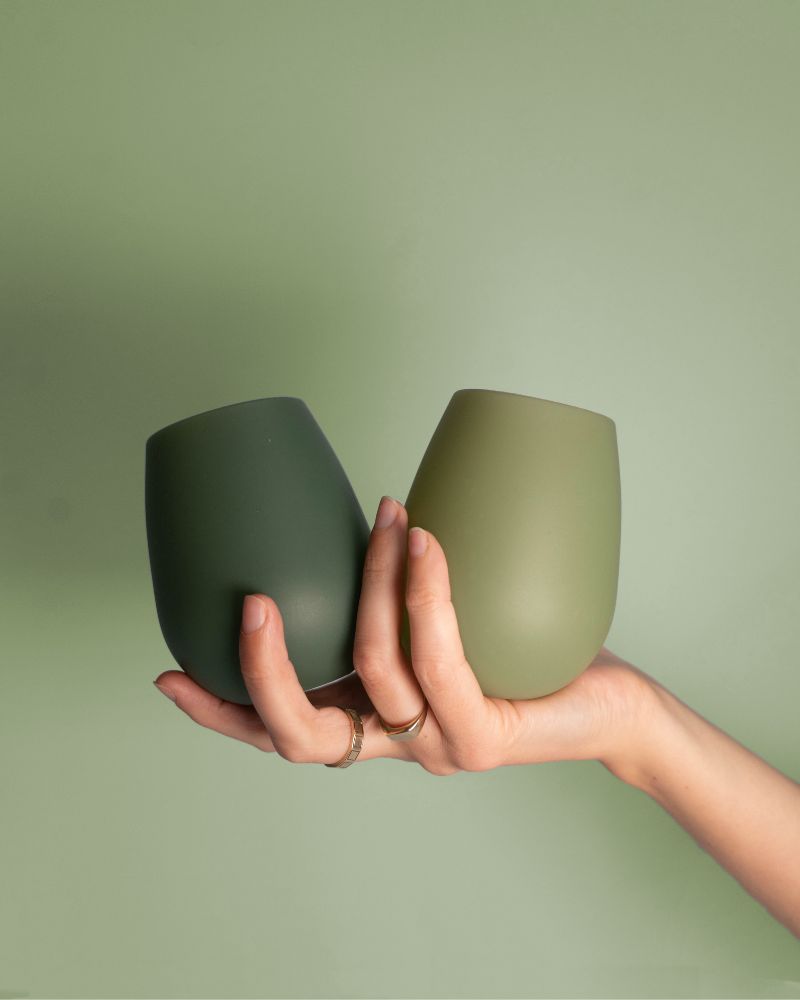 Fegg Silicone Glasses - Sage + Olive