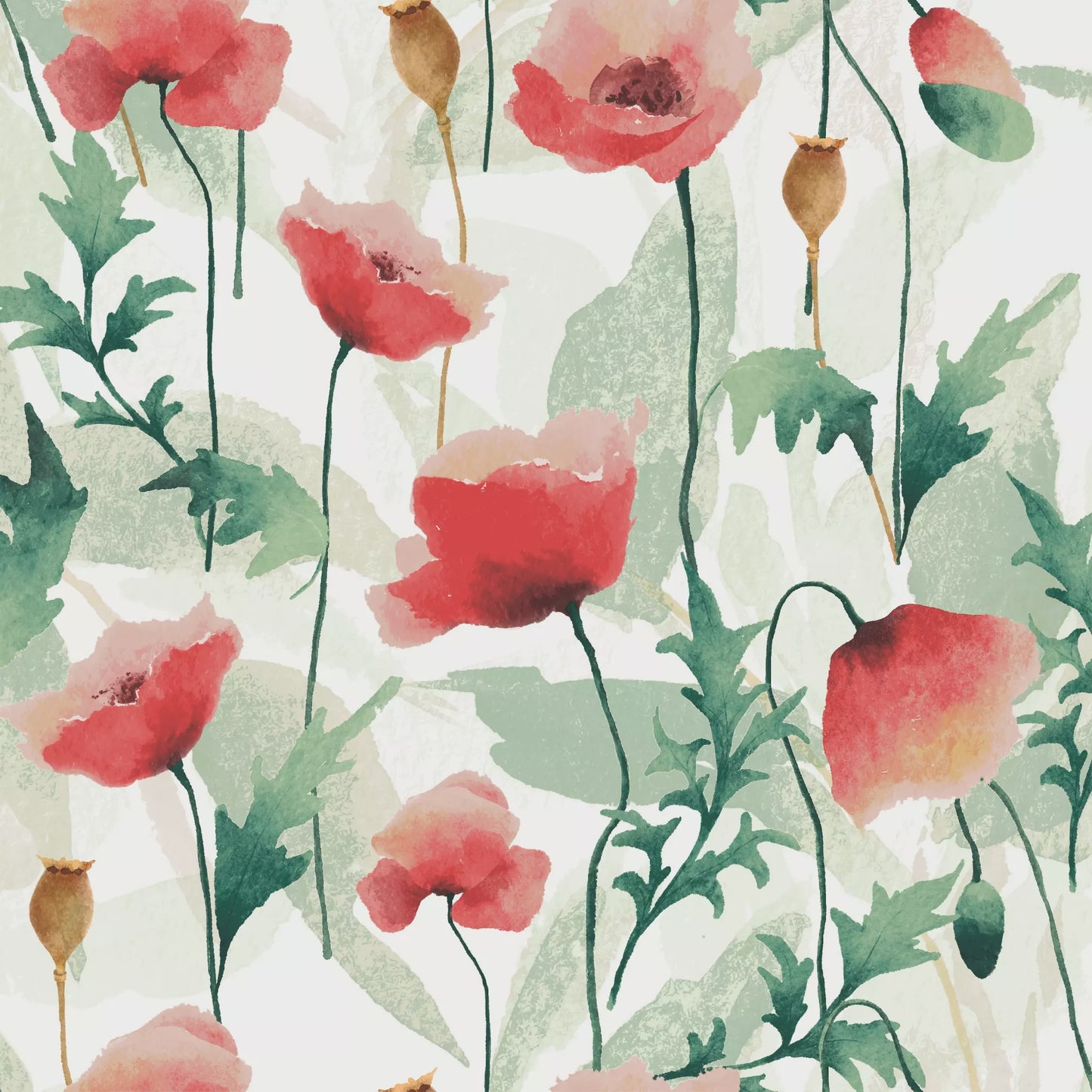 Cocktail Napkin Poppies Delight