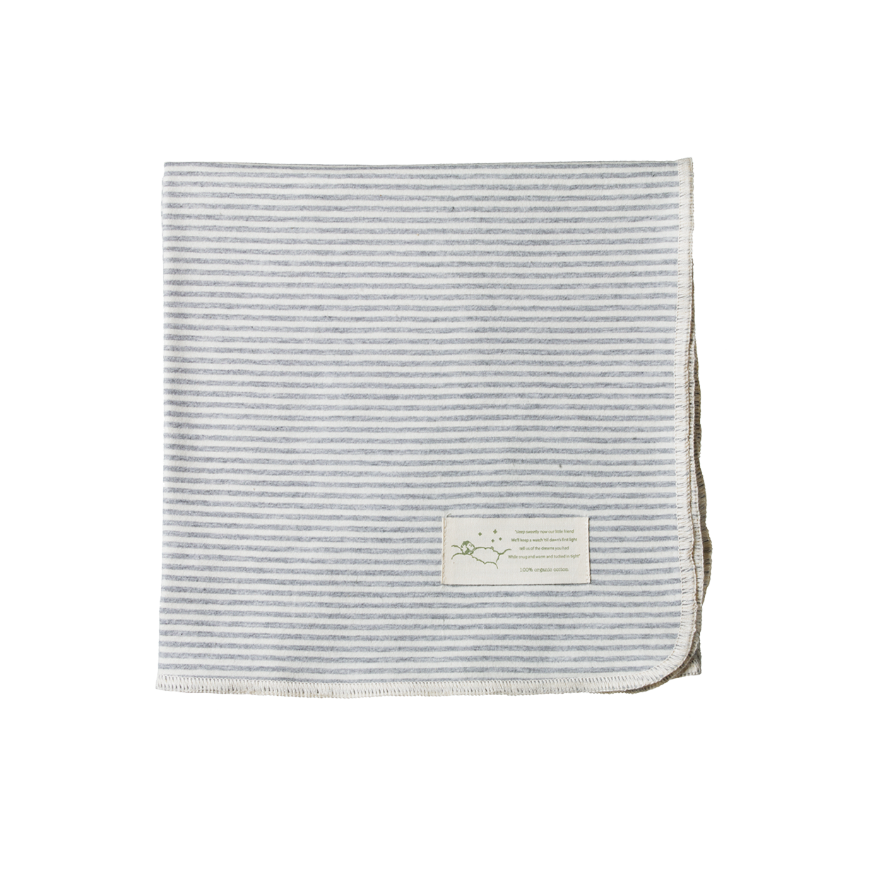 Cotton Wrap Grey Marl Stripe