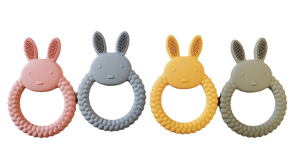 Bunny Teether Ring Mustard