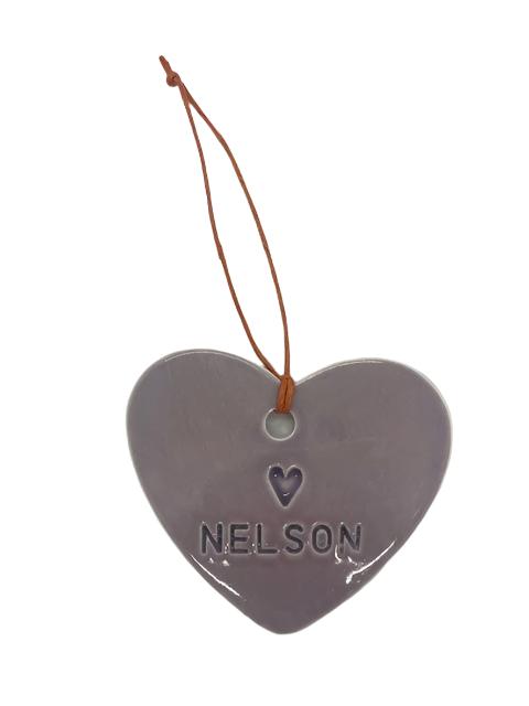 Single Large Heart - Nelson Lilac