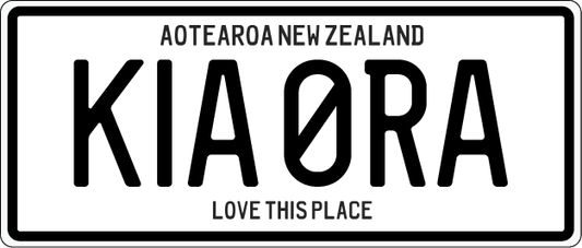 Number Plate Magnet - Kia Ora