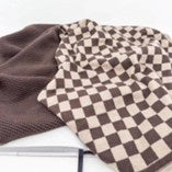 Kitchen Towel Duo Chocolate Chequer & Hummus