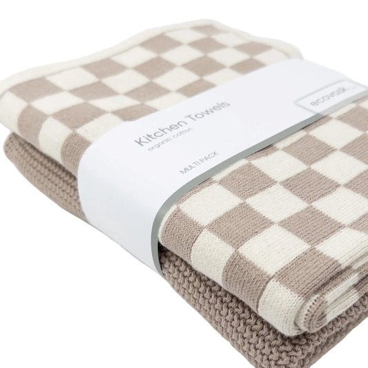 Kitchen Towel Duo Hummus Chequer