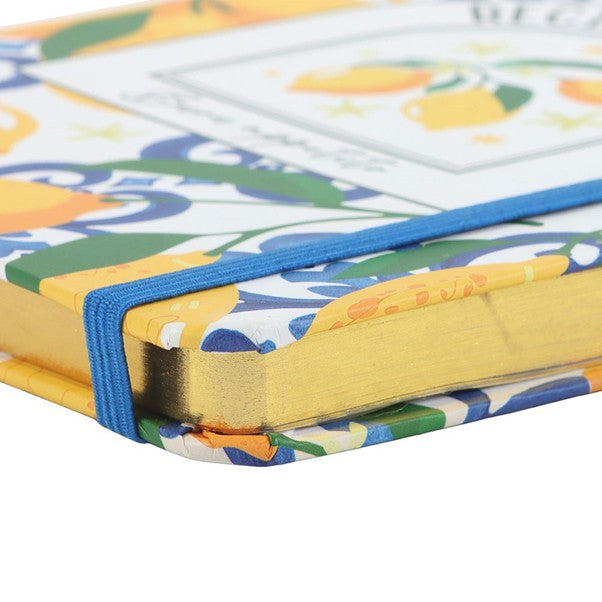 Lemon Print Recipe Journal