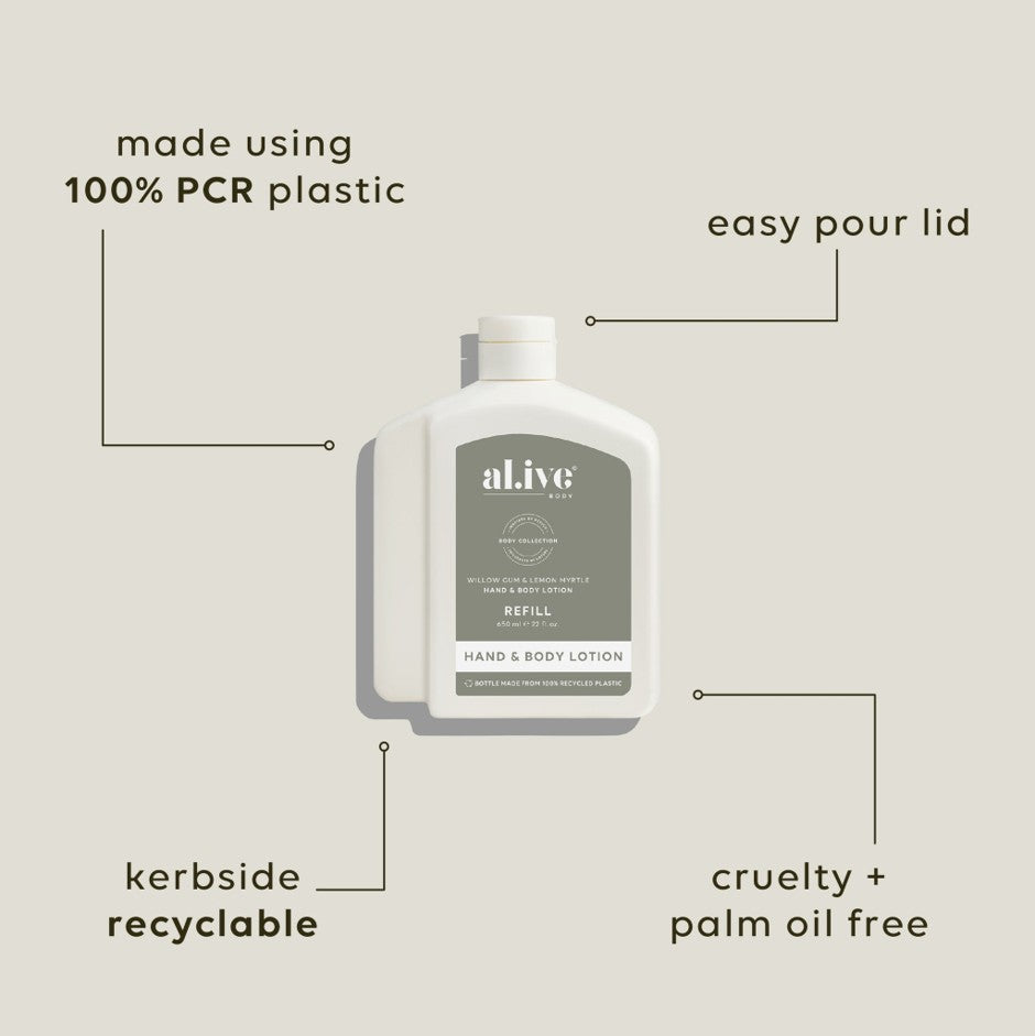 Lotion Refill Willow Gum & Lemon Myrtle
