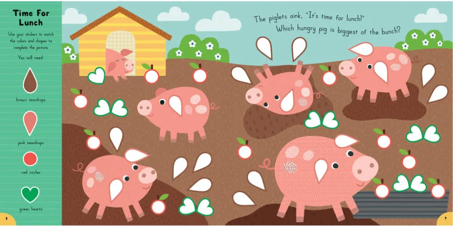 Match & Stick On The Farm