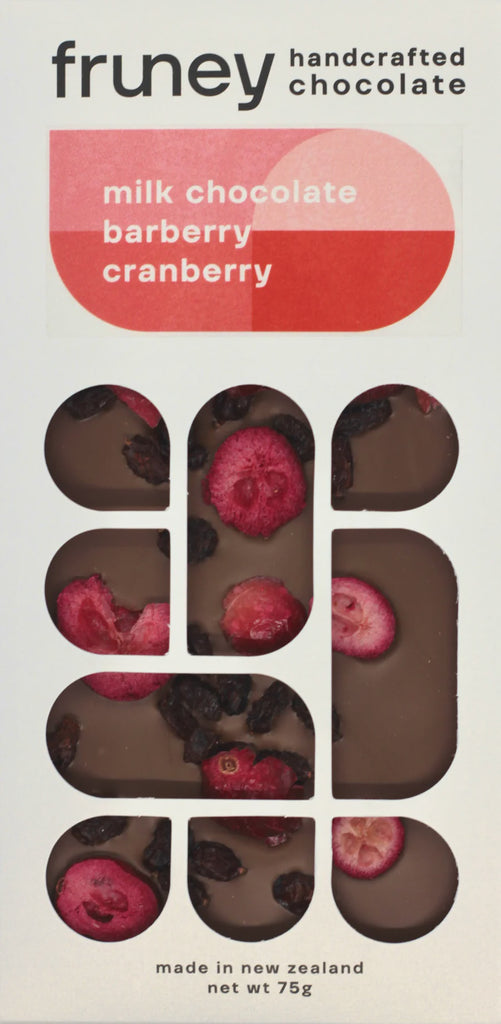 Fruney Milk Choc - Barberry & Cranberry