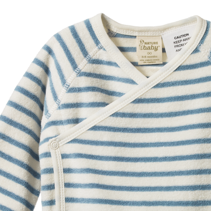 Kimono Jacket Terry Powder Blue Sailor