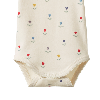 Cotton Short Sleeve Bodysuit Delphine