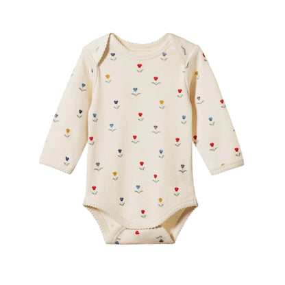 Cotton Long Sleeve Bodysuit Delphine