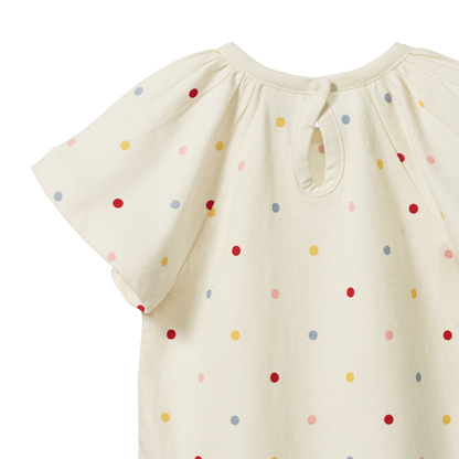 Faye Tee Polka Dot Dusky Print