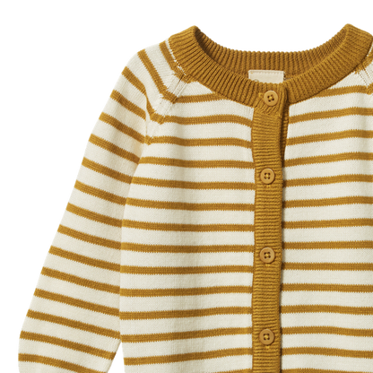 Piper Cardigan Palm Sailor Stripe
