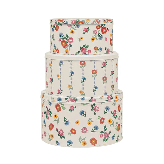 Poppies & Pinks Round Cake Tin Small