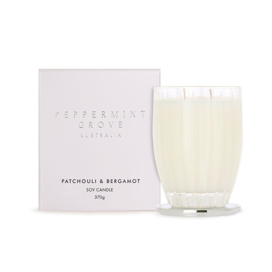 Soy Candle 370g - Patchouli & Bergamot