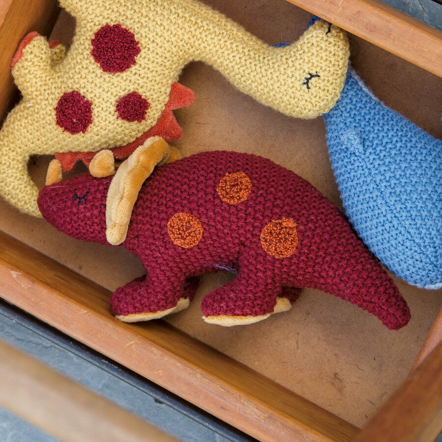 Tracey Triceratops Soft Toy Rattle