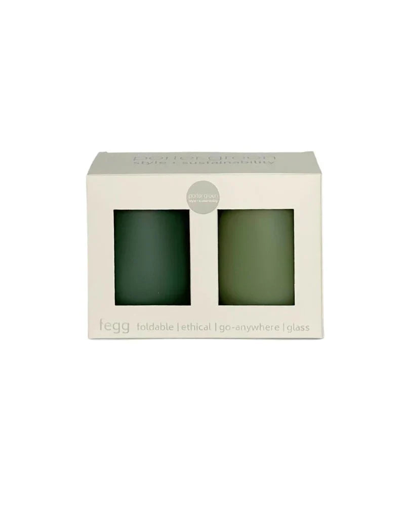 Fegg Silicone Glasses - Sage + Olive