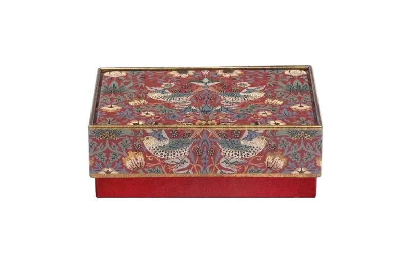 Strawberry Thief Small Square Corner Tin