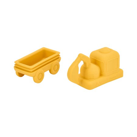Silicone Squeezy Bath Toys Trucks 3 Piece