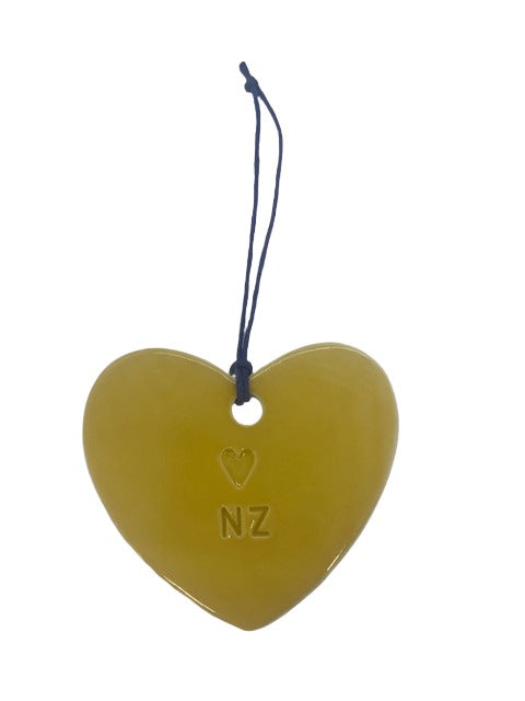 Single Large Heart - NZ Yellow