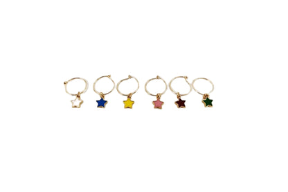 Wine Charms Colourful Stars
