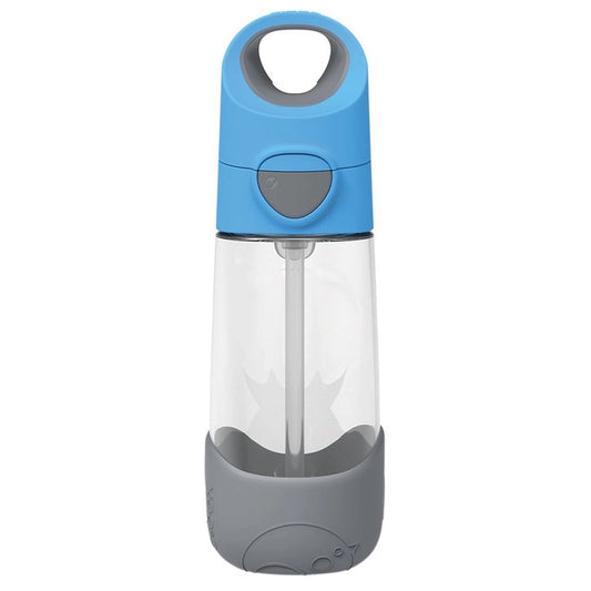 Tritan Straw Bottle 450ml Blue Slate