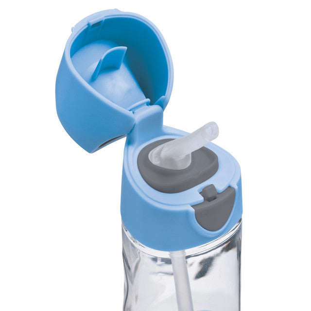 Tritan Straw Bottle 450ml Blue Slate