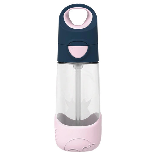Tritan Straw Bottle 450ml Indigo Rose