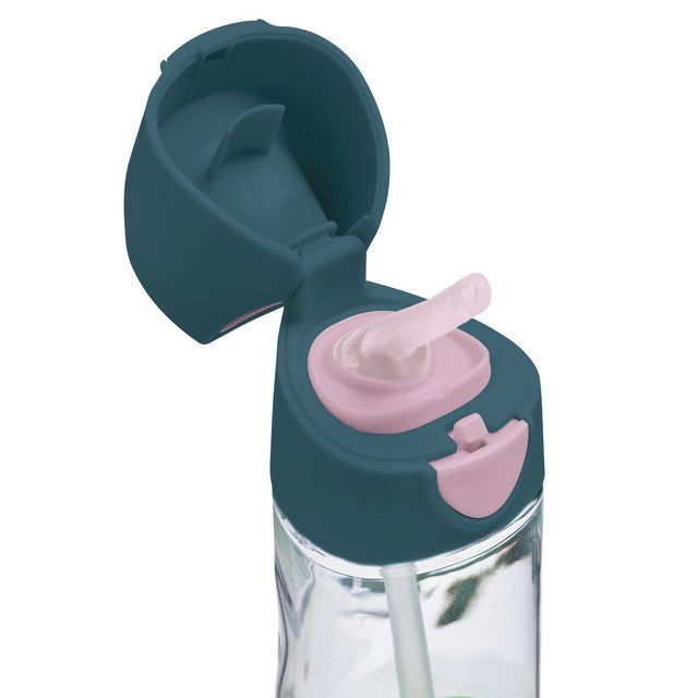 Tritan Straw Bottle 450ml Indigo Rose