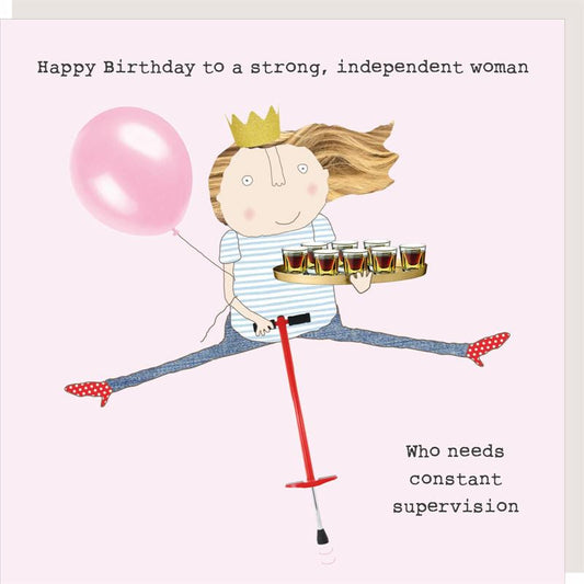 Card - Supervision Girl Bday