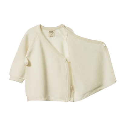 Merino Knit Kimono Jacket Natural