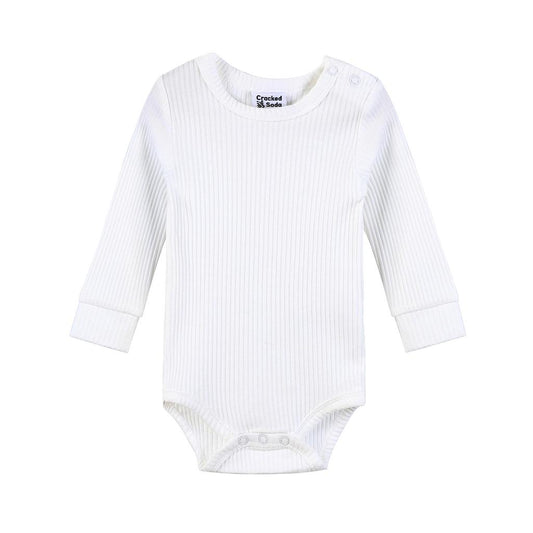 Sienna Ribbed Bodysuit - White