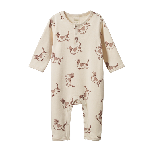 Henley PJ Suit Happy Hounds