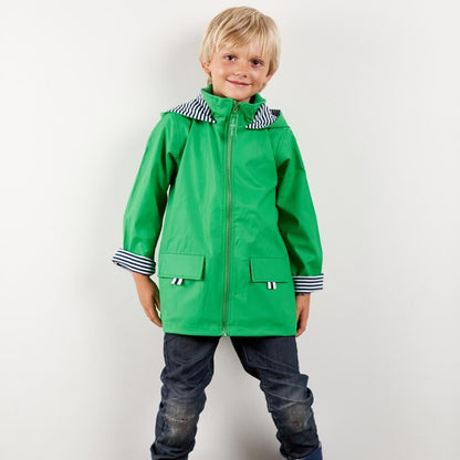Green Zip Unisex Raincoat