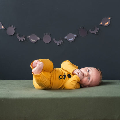 Spaced Out Onesie - Canary