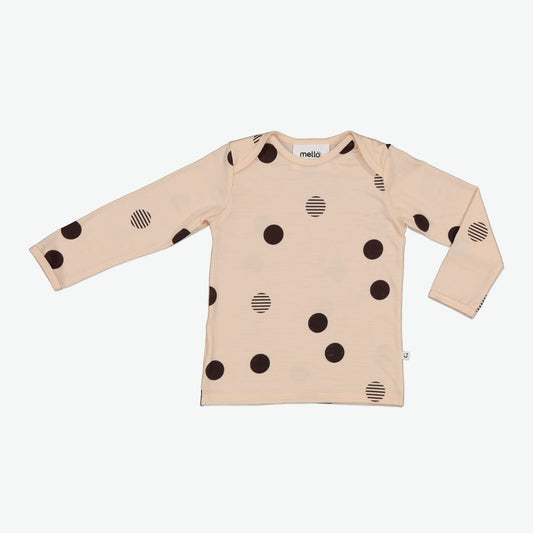 Mini Long Sleeve Tee - Orbit Dusky Peach