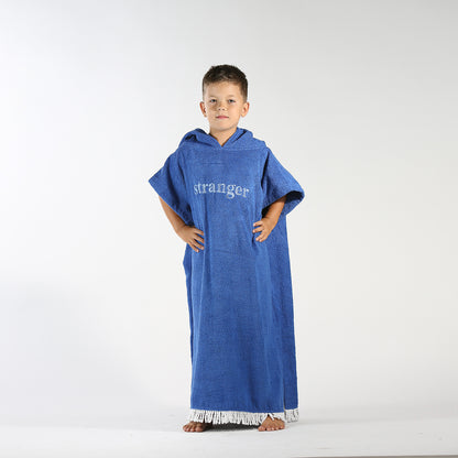 Poncho Towel - blue