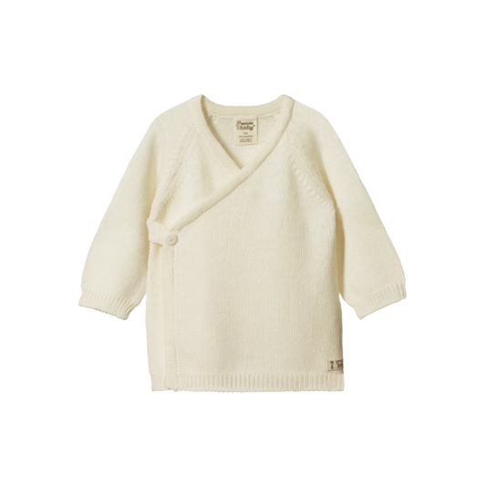 Merino Knit Kimono Jacket Natural