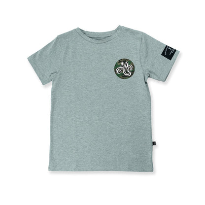 Hello Stranger  'HS' Tee - greymarle